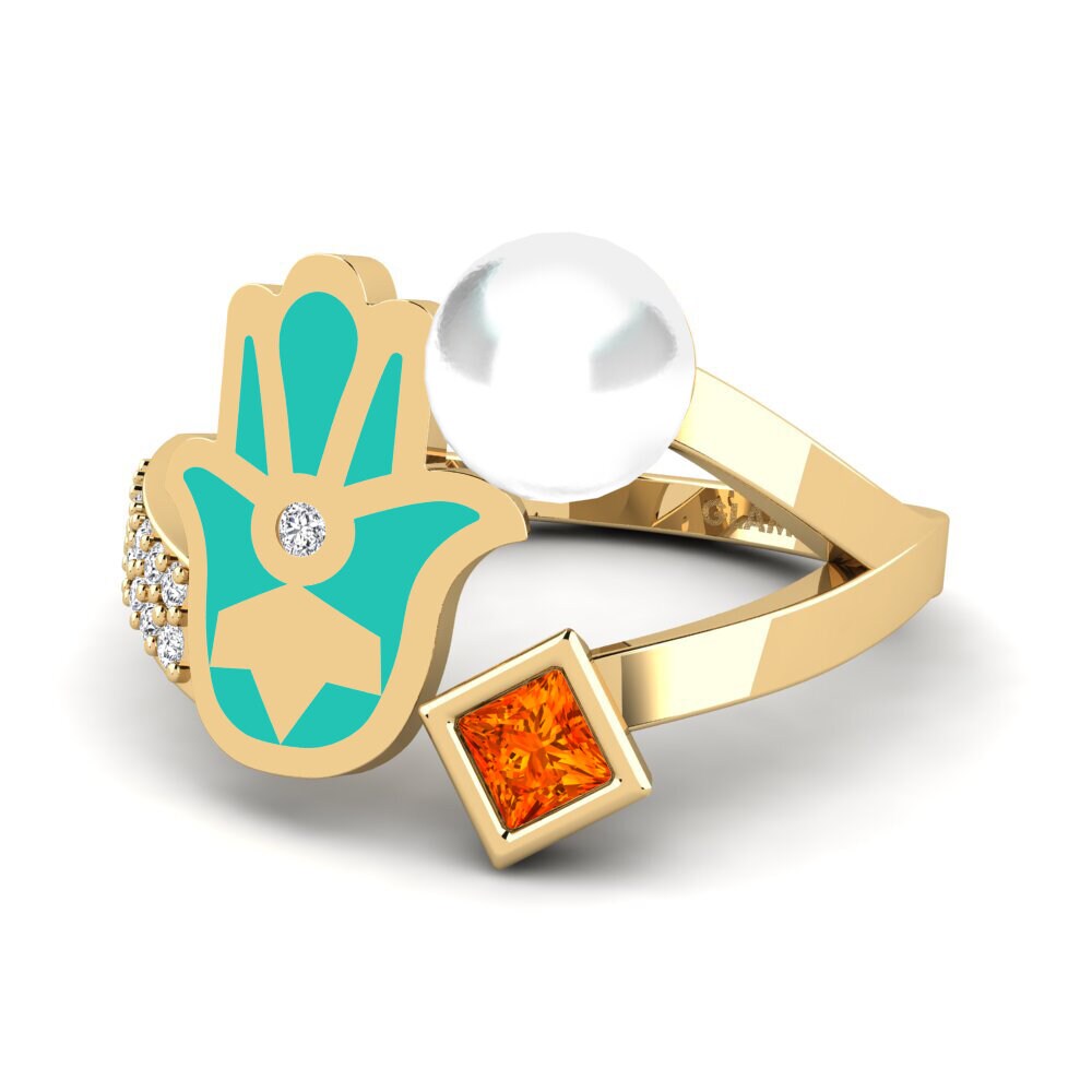 Saphir orange Bague Poverenje
