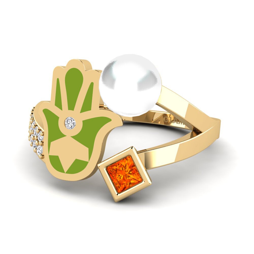 Saphir orange Bague Poverenje