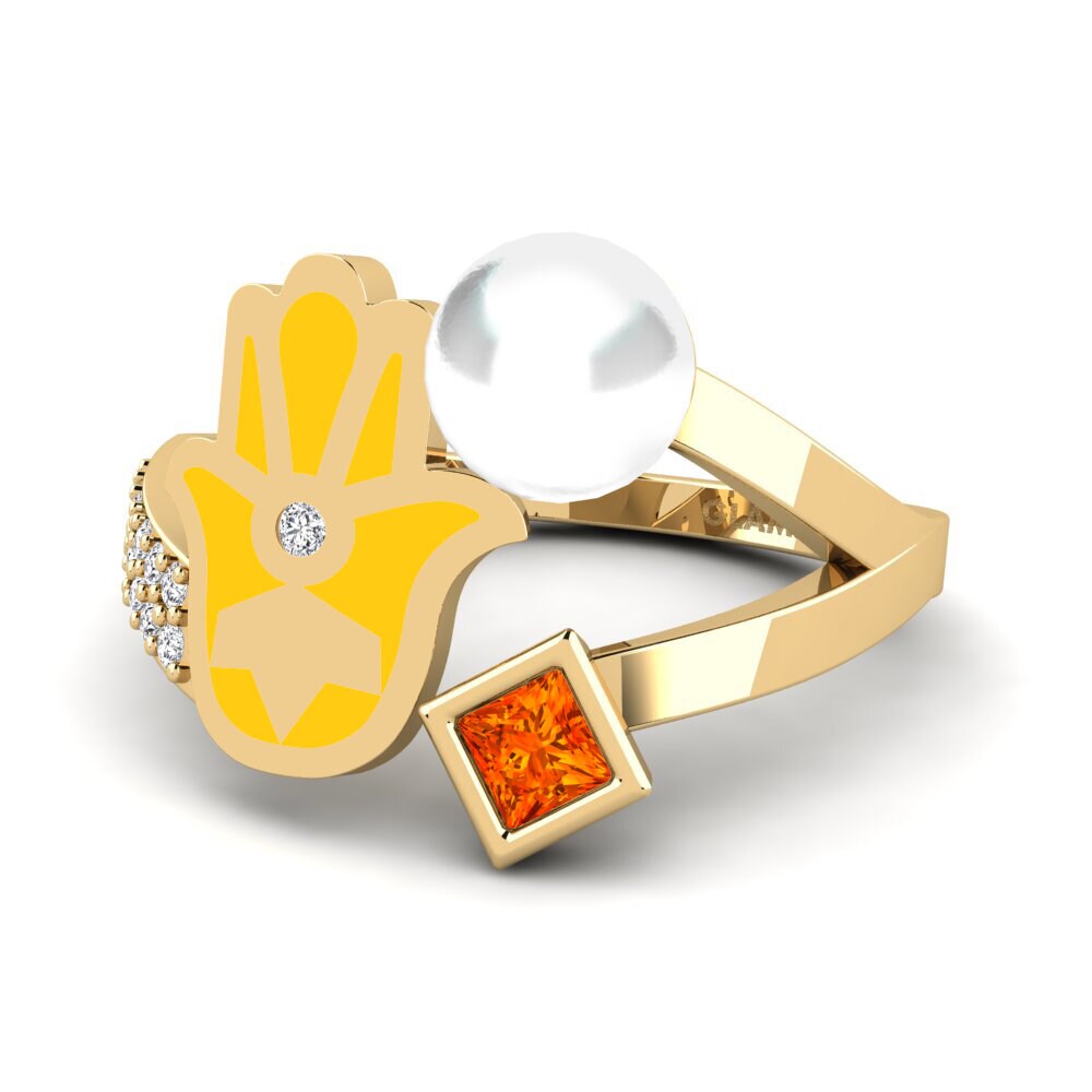 Saphir orange Bague Poverenje