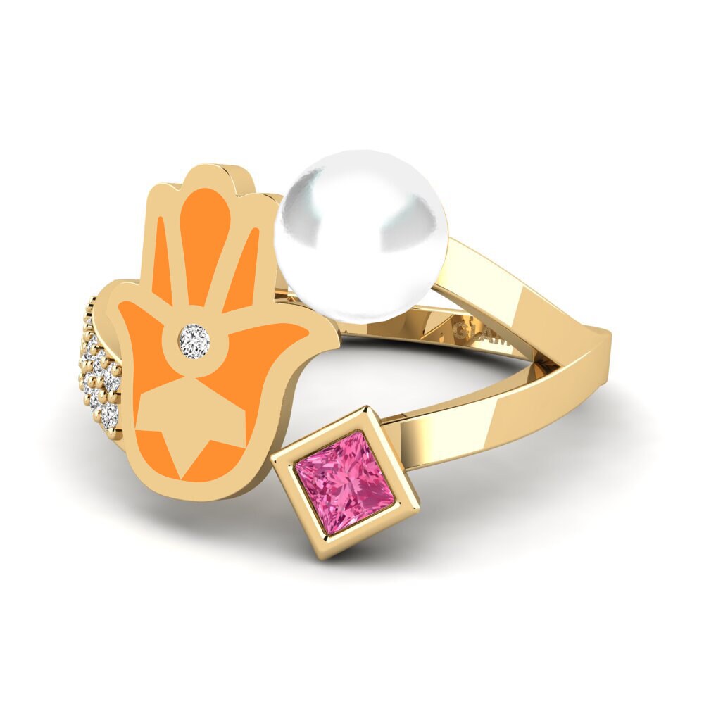 Turmalina rosa Anillo Poverenje