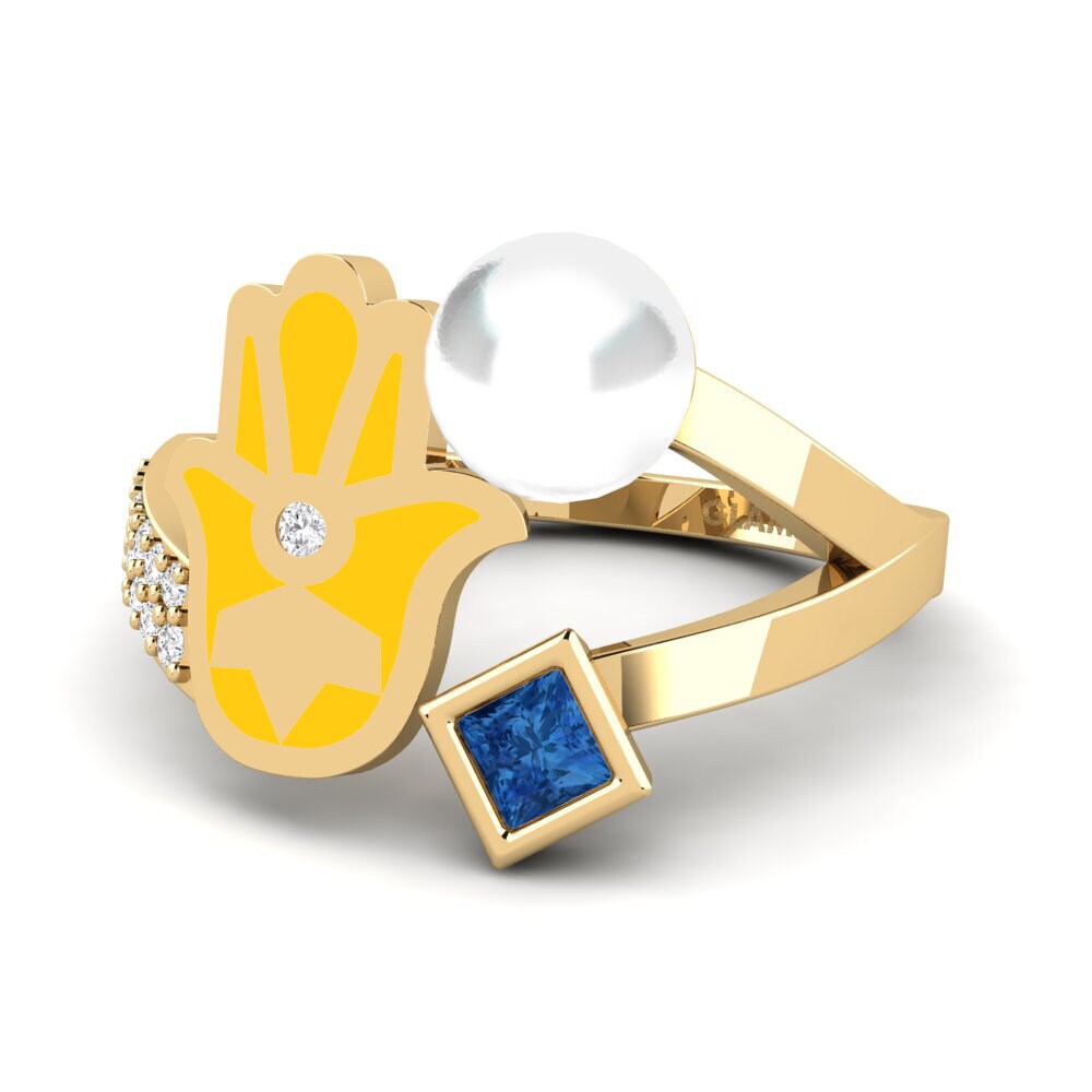 Circonita Azul Oscuro Anillo Poverenje