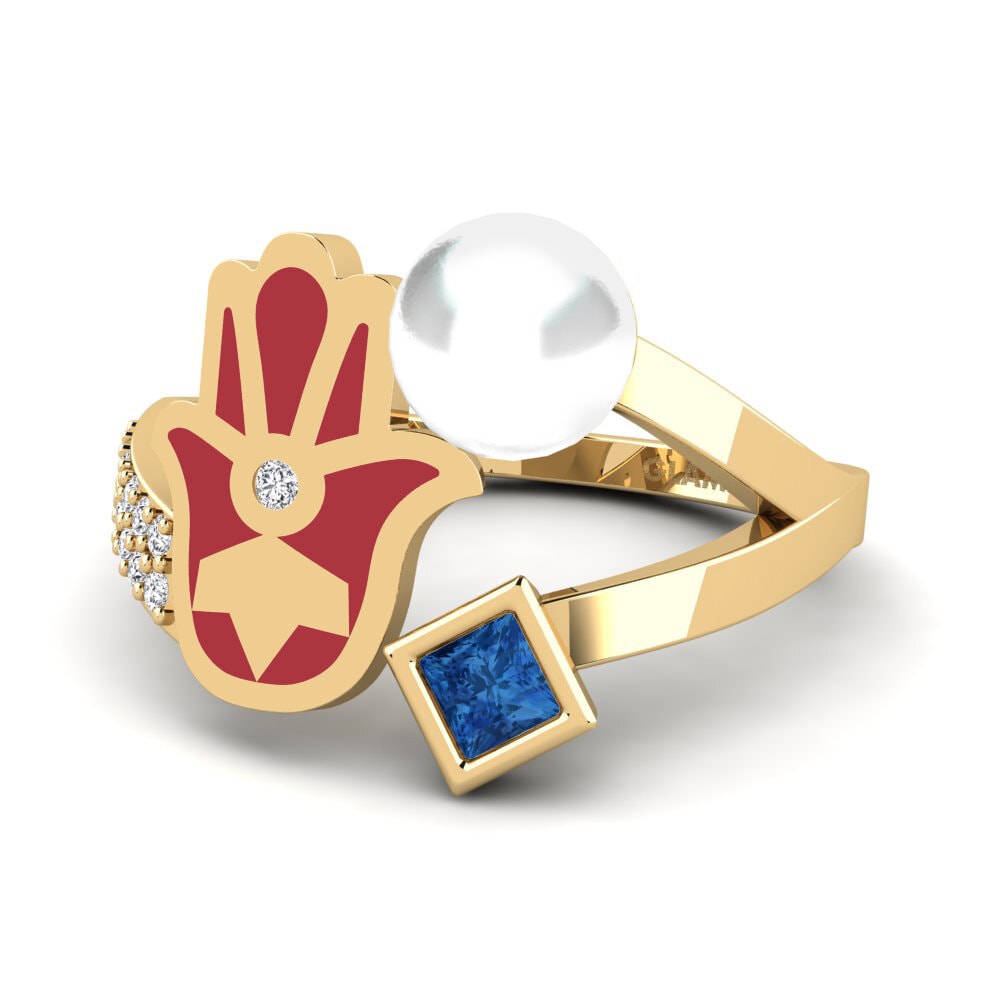 Dunkelblauer Zirkonia Ring Poverenje