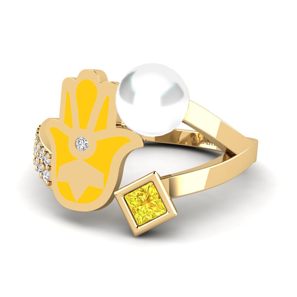 Gelber Saphir Ring Poverenje