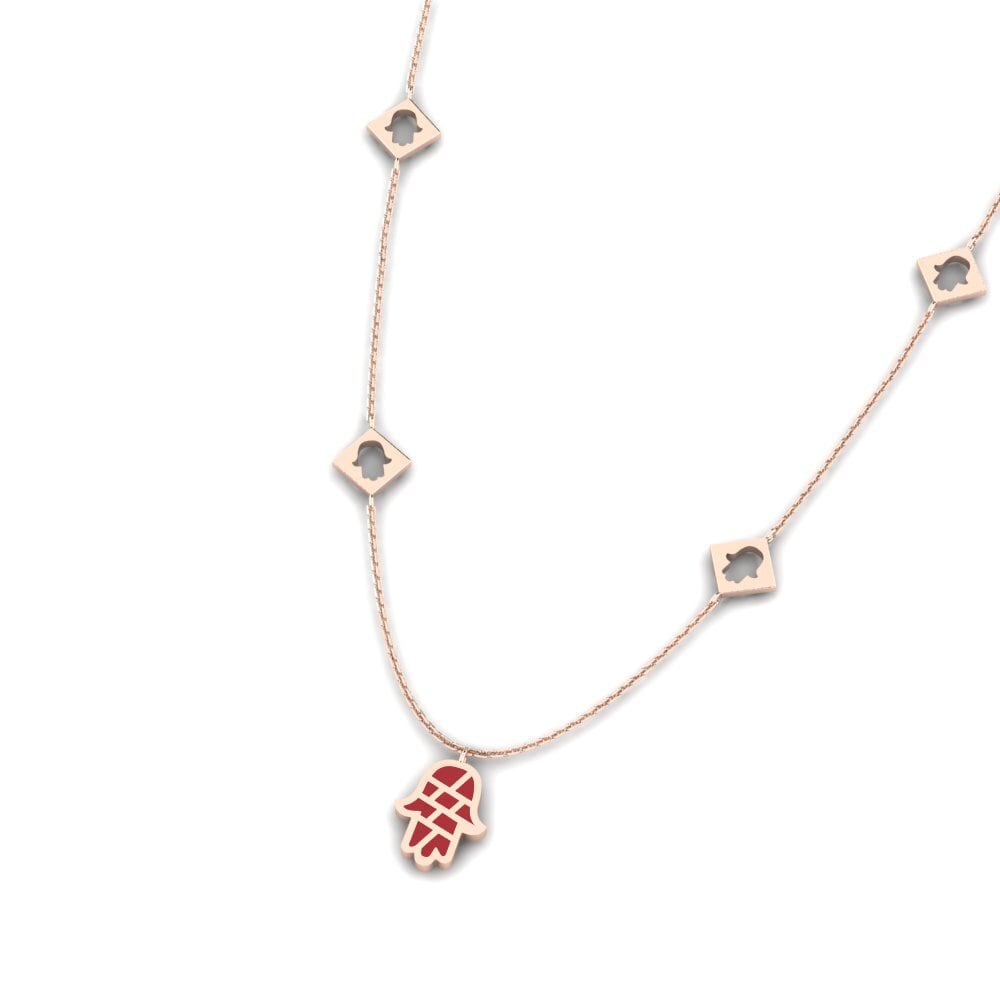14k Oro Rosa Collar Povjerenje