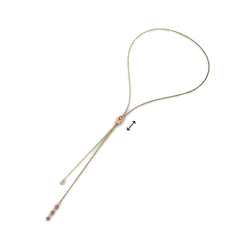 Turmalina rosa Collar de Mujer Protettur