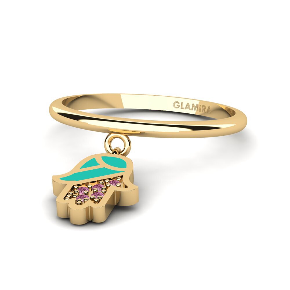 Bagues Grenat de Rhodolite Hamsa