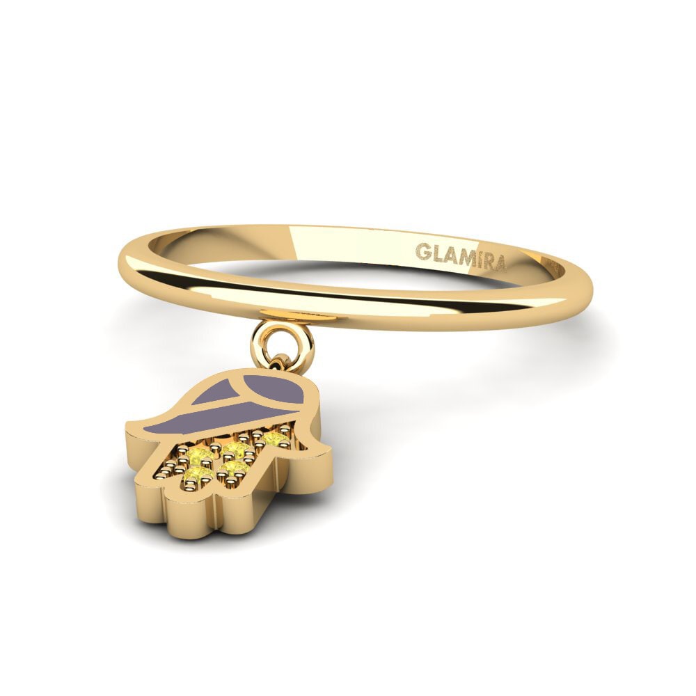 Gelber Saphir Ring Prutegge