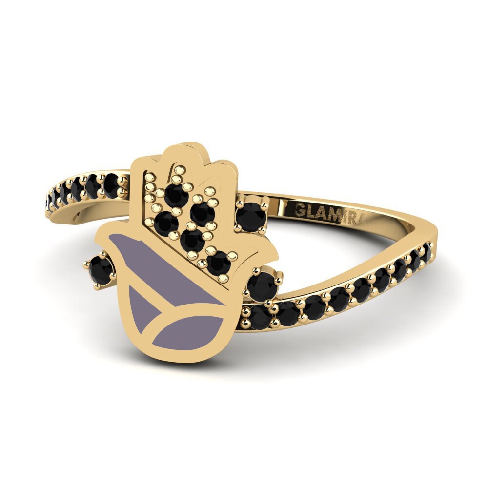 Schwarzer Saphir Ring Prutettore
