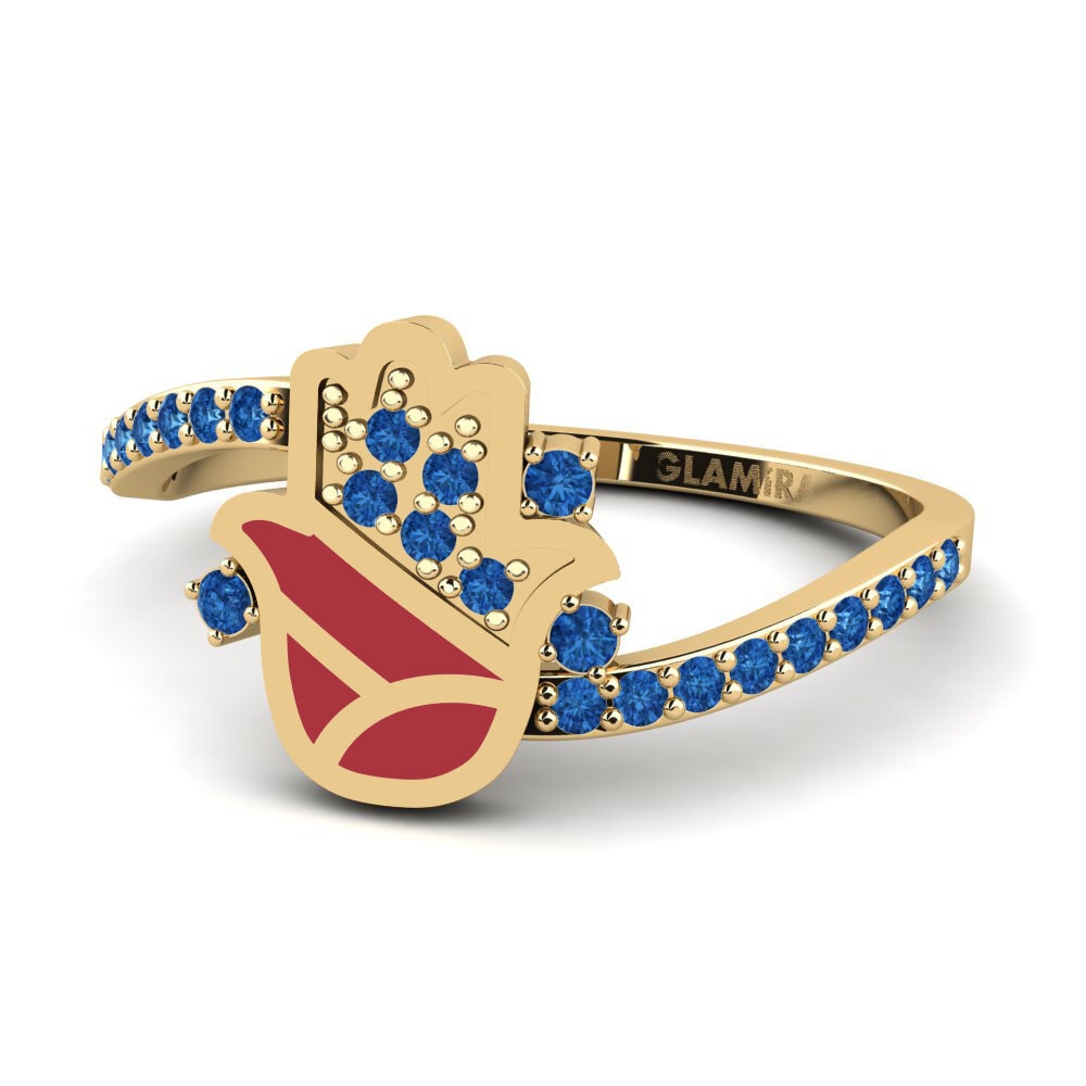 Dark Blue Zirconia Ring Prutettore