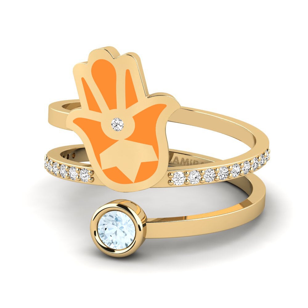 Aguamarina Anillo Puipui