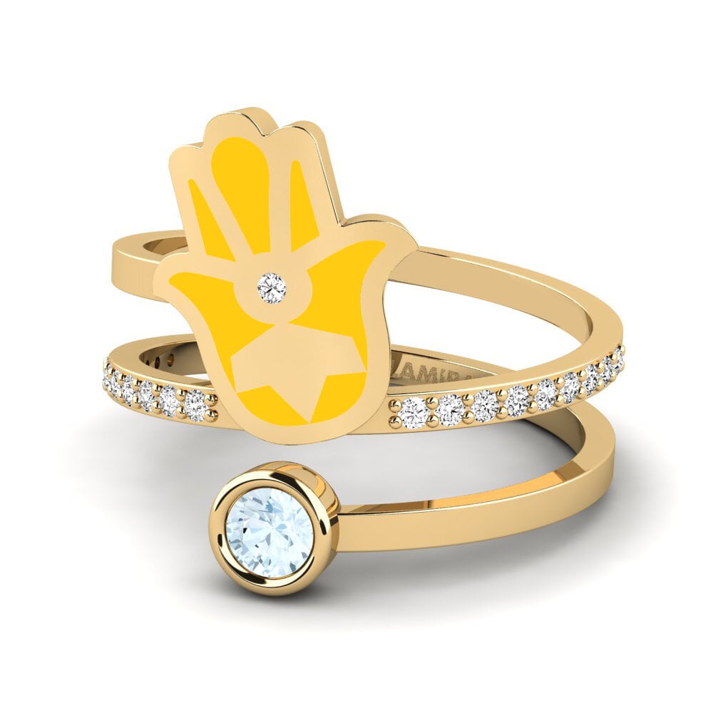 Aguamarina Anillo Puipui