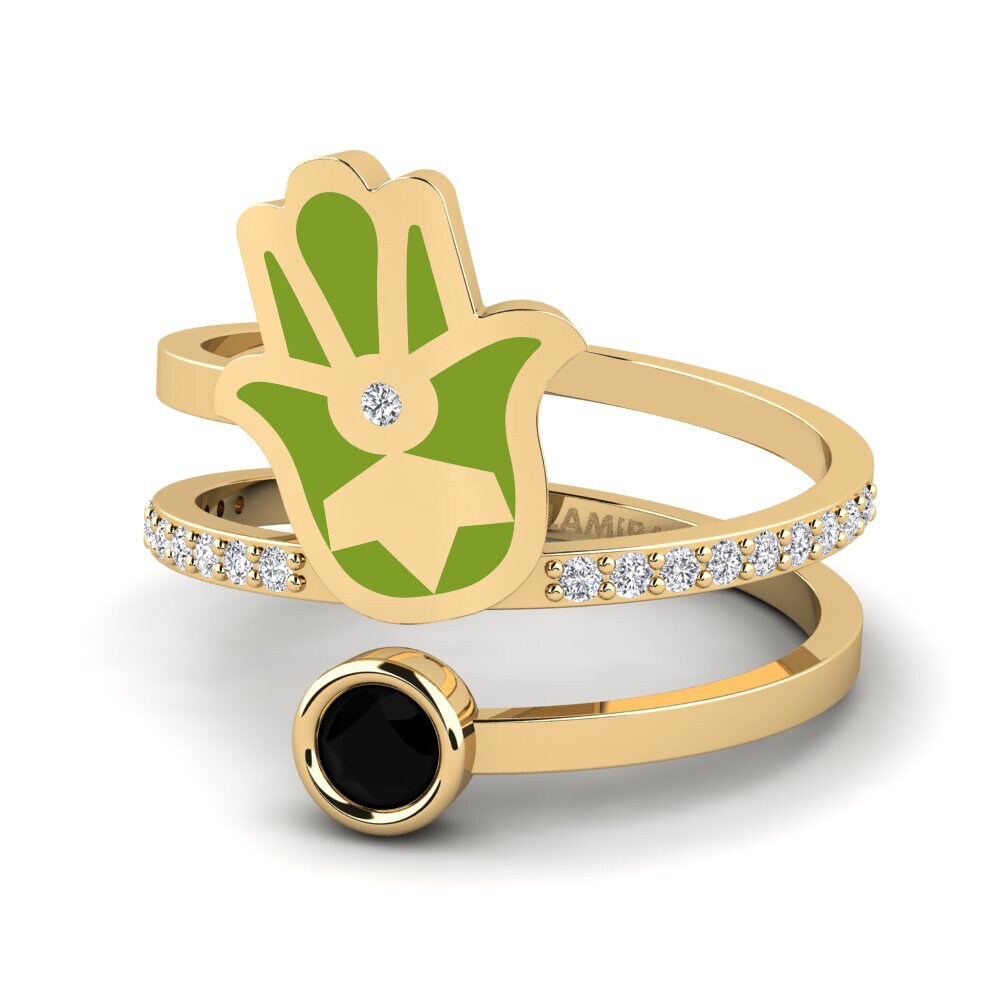 Schwarzer Diamant Ring Puipui