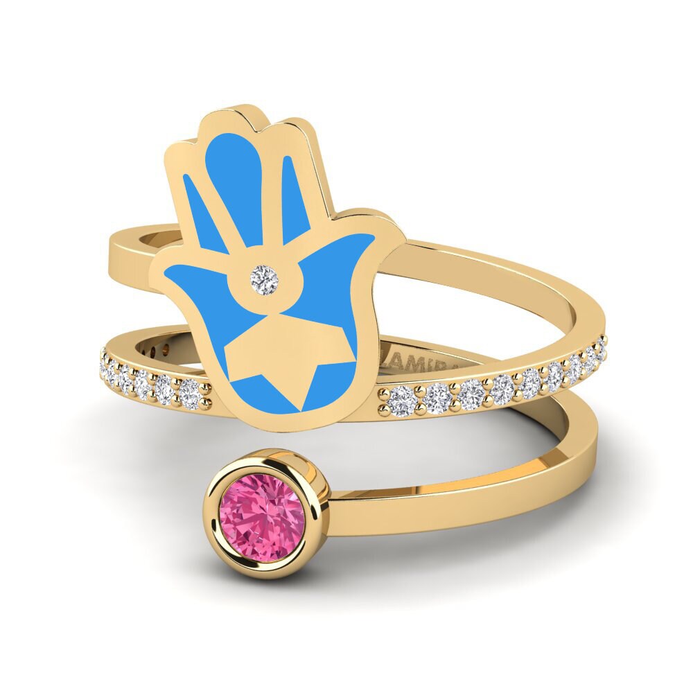 Tourmaline Rose Bague Puipui