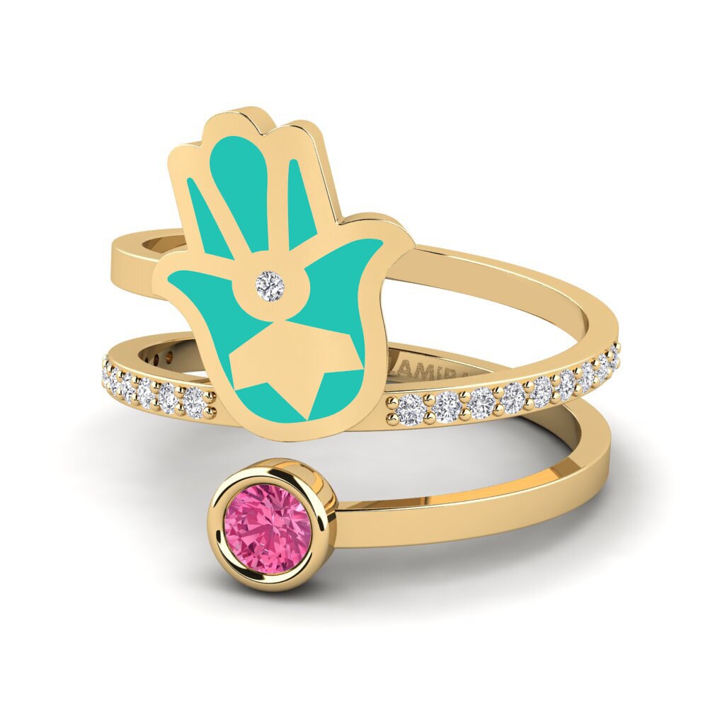 Tourmaline Rose Bague Puipui