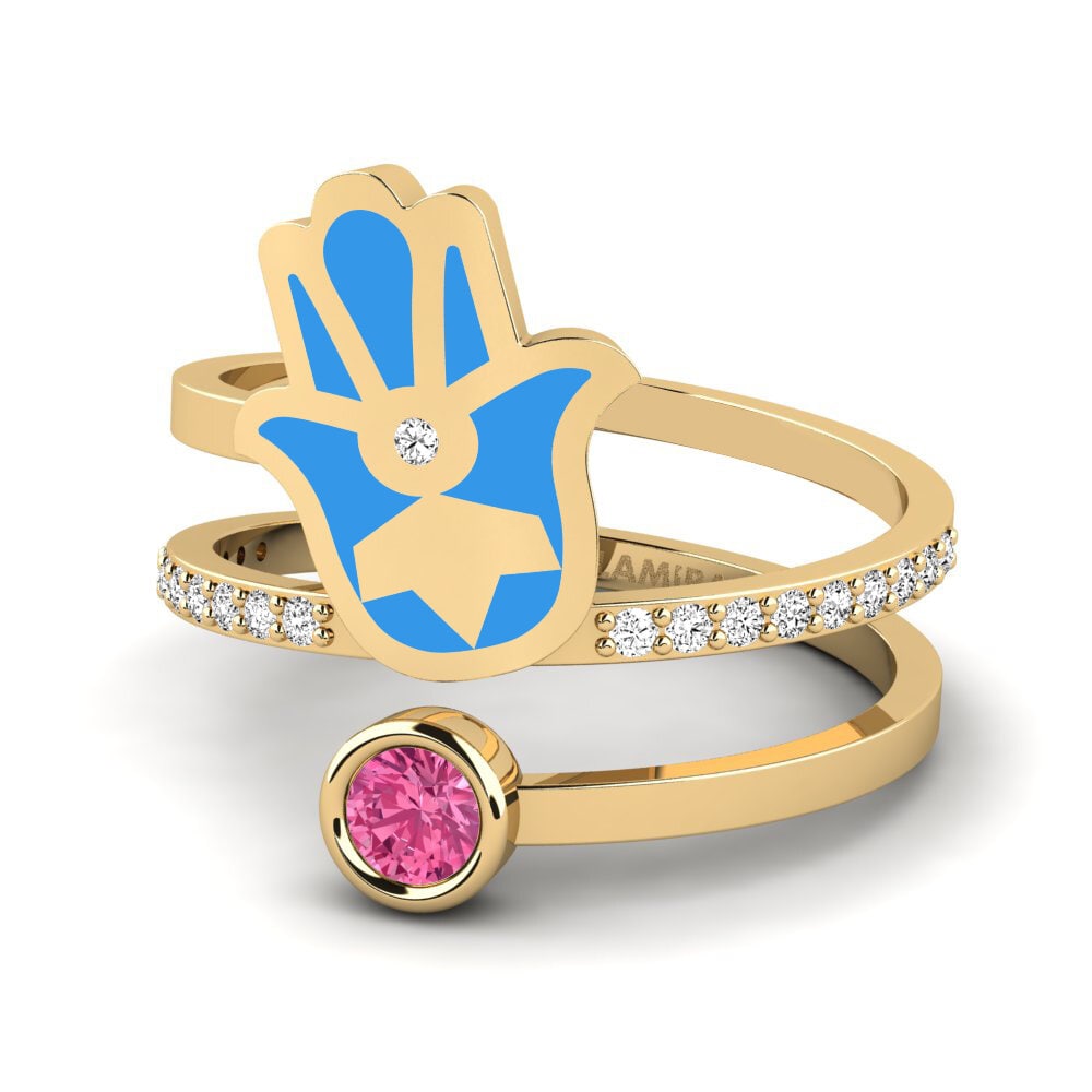 Rosa Turmalin Ring Puipui