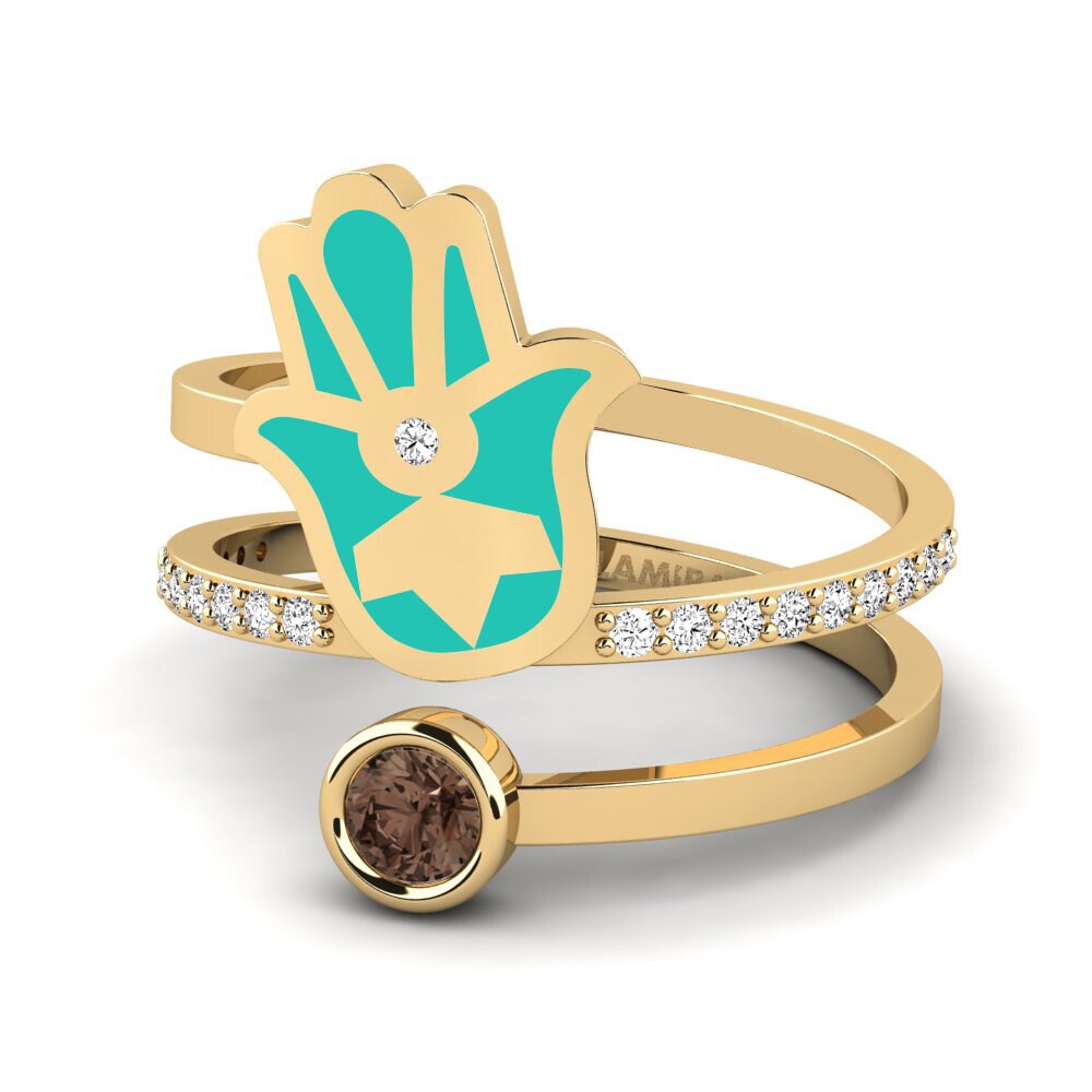 Rauchquarz Ring Puipui