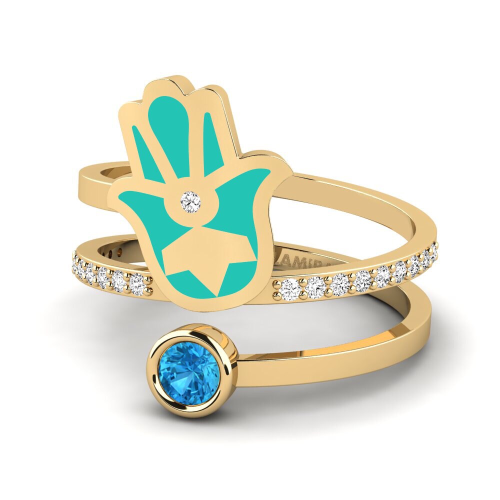 Blauer Topas Ring Puipui