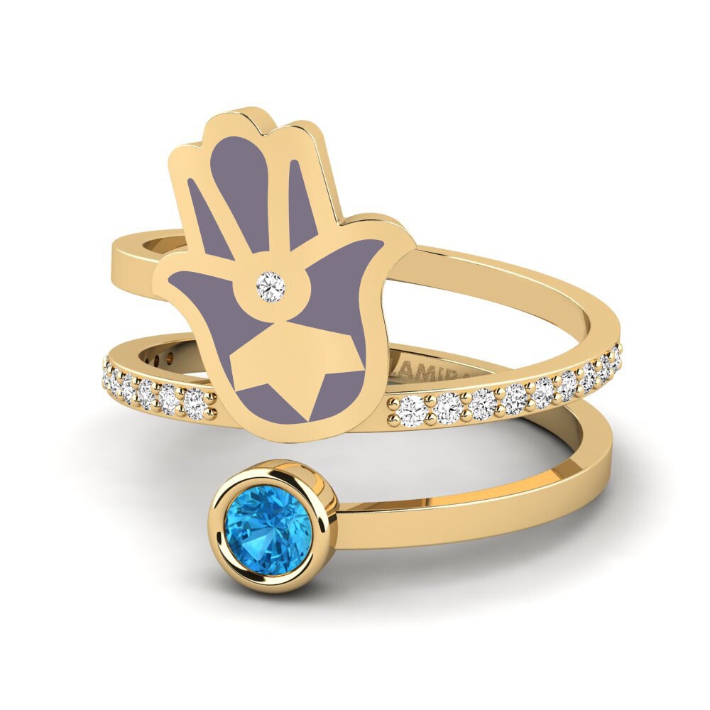 Blauer Topas Ring Puipui