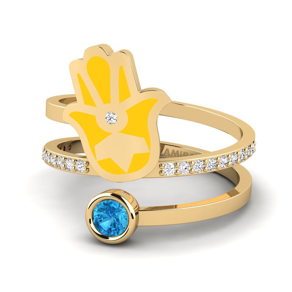 Blauer Topas Ring Puipui