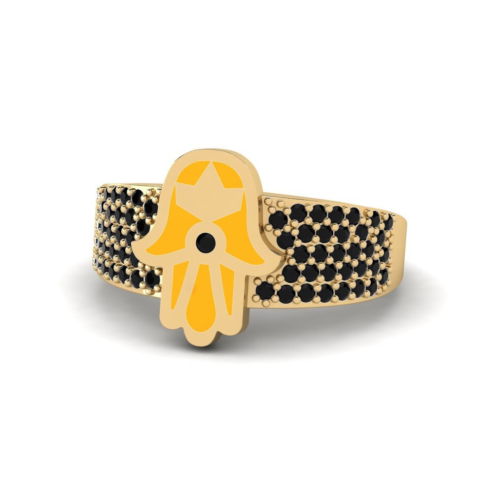 Schwarzer Saphir Ring Pushtetin