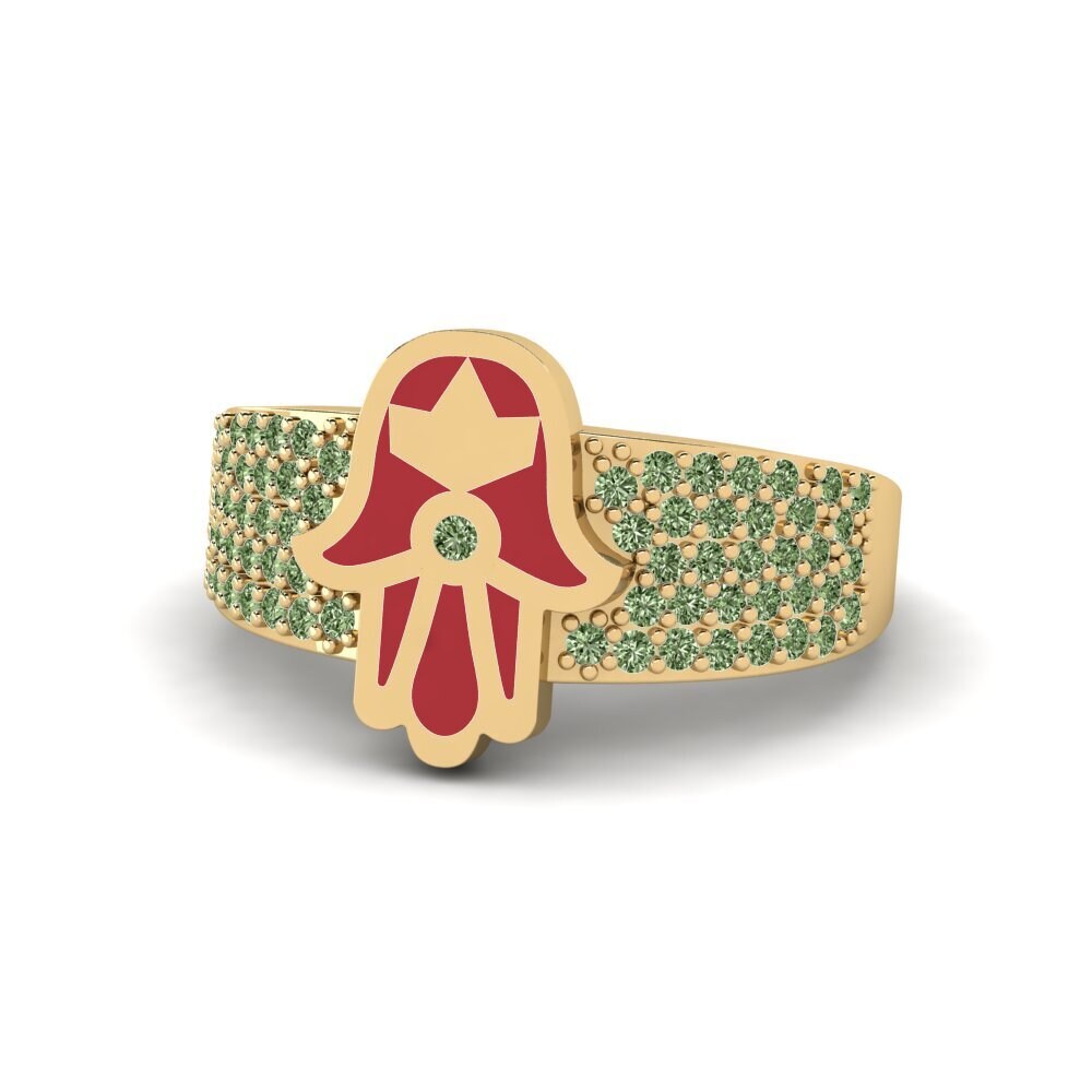 Green Diamond Ring Pushtetin