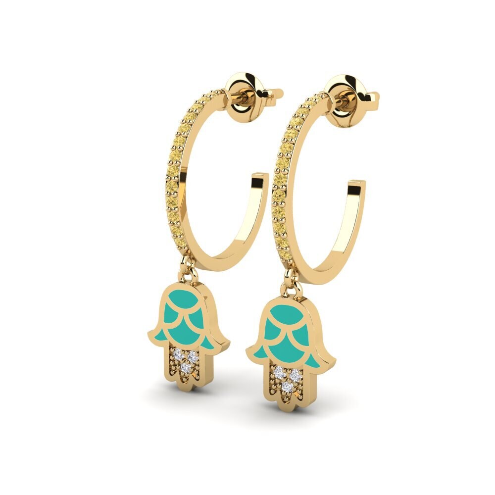 Yellow Diamond Women's Earring Putenza