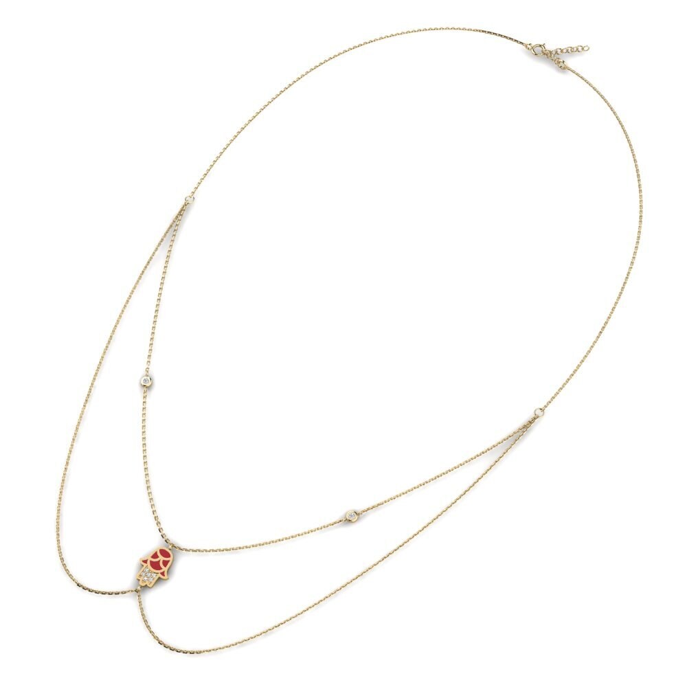 Diamante Collar de Mujer Pwoteksyon