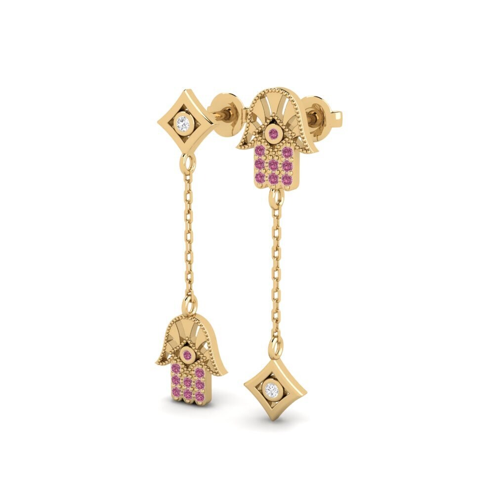 Rhodolite Garnet Women's Earring Rieka