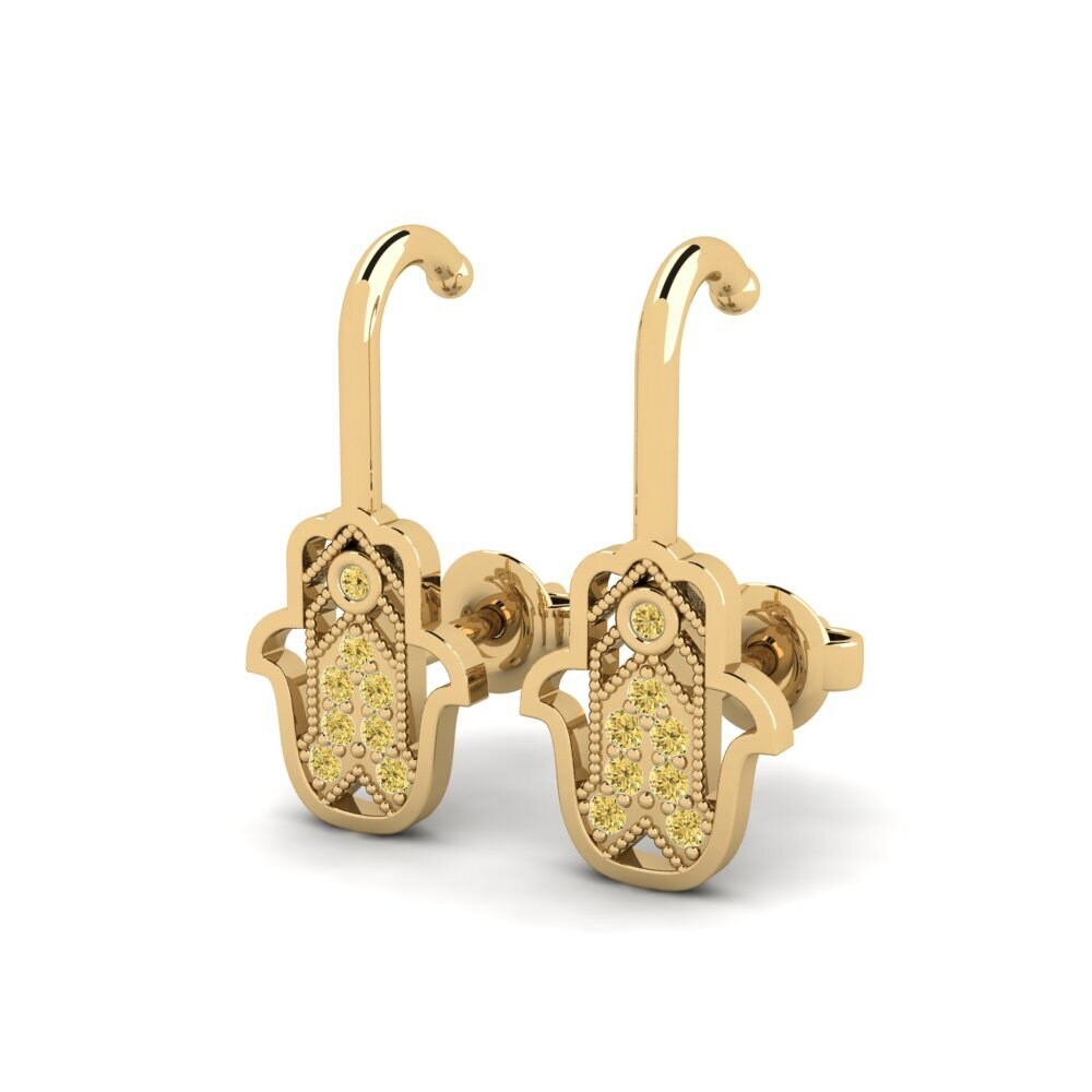 Yellow Diamond Women's Earring Ringan