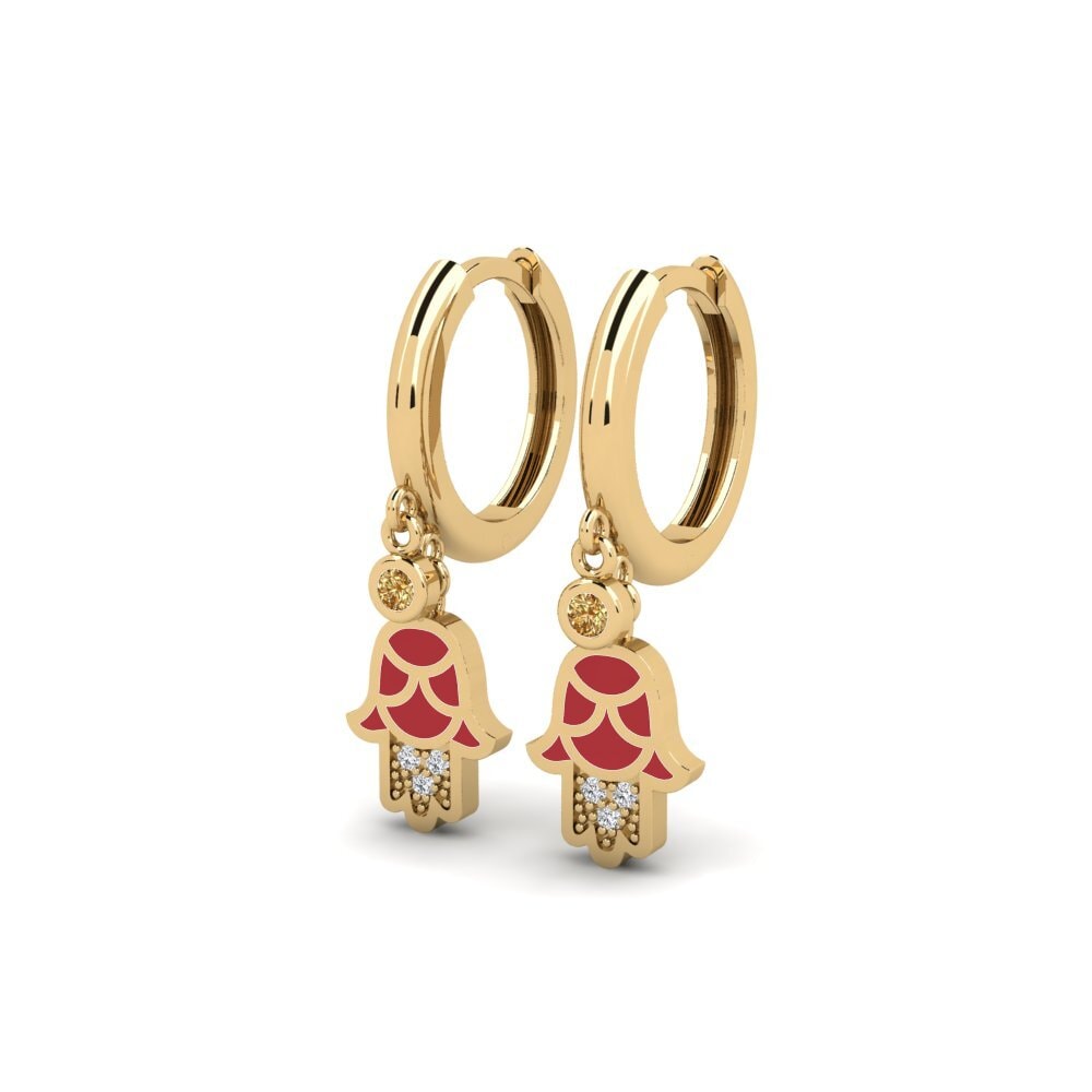 Brown Diamond Women's Earring Shakti