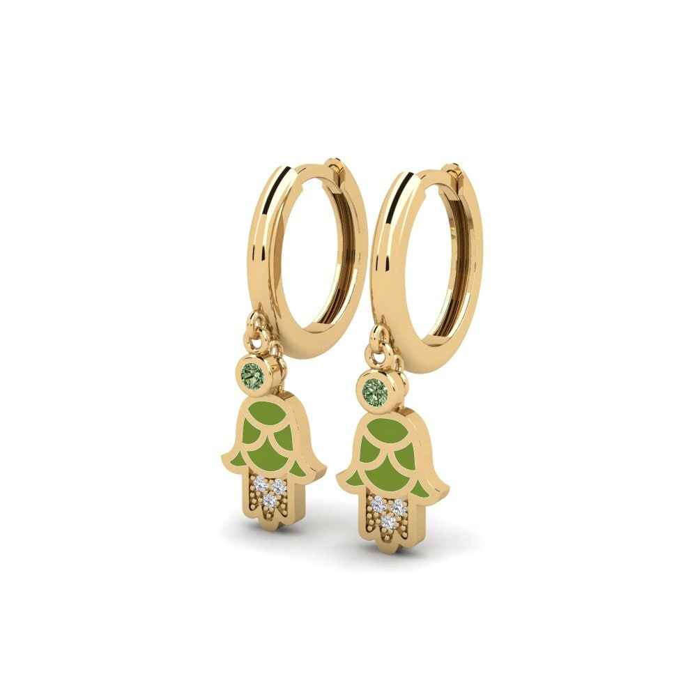 Diamante Verde Pendiente de mujer Shakti