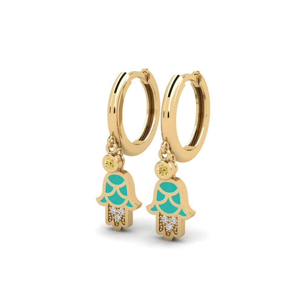 Yellow Diamond Women's Earring Shakti