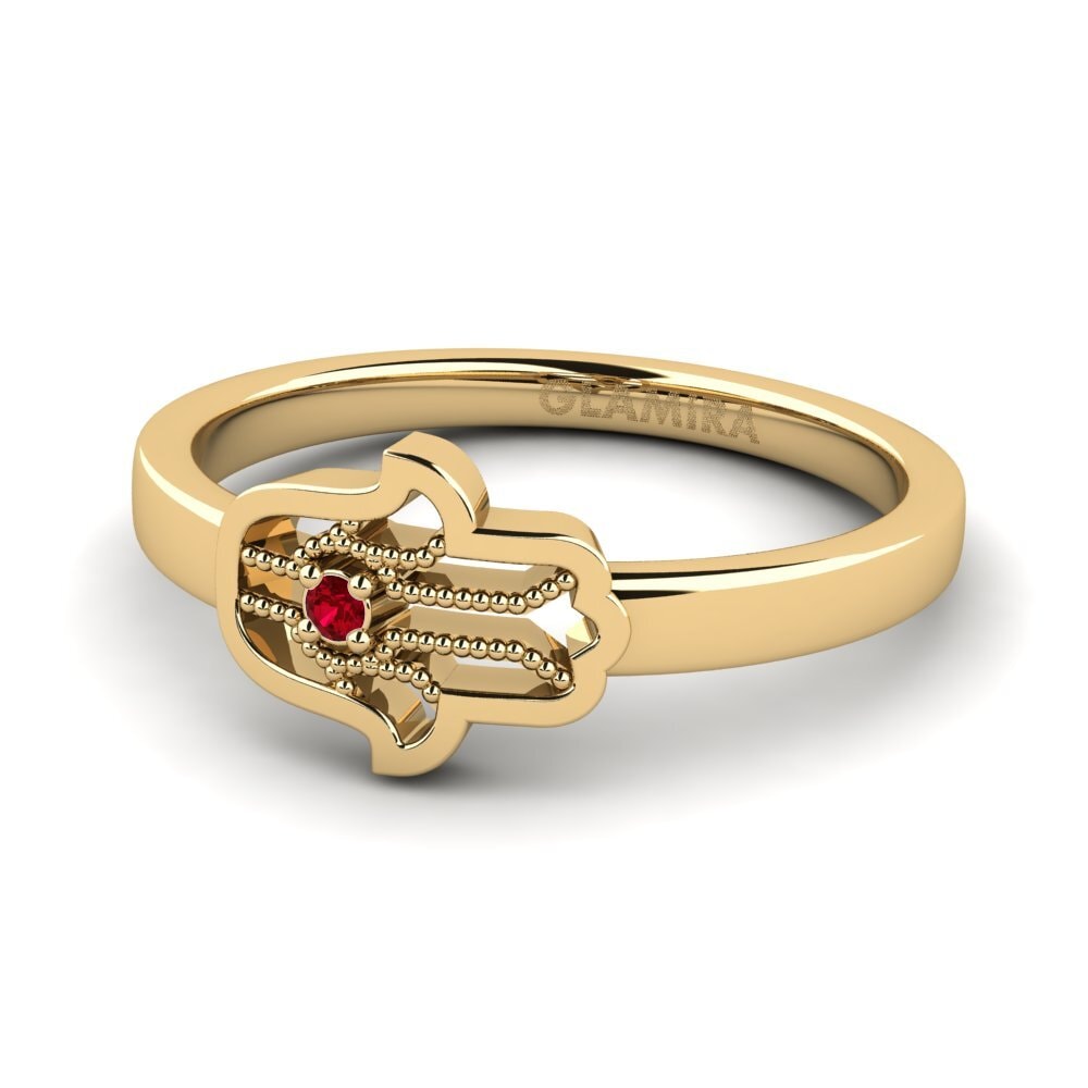 Red Zirconia Pinky Ring Siunata