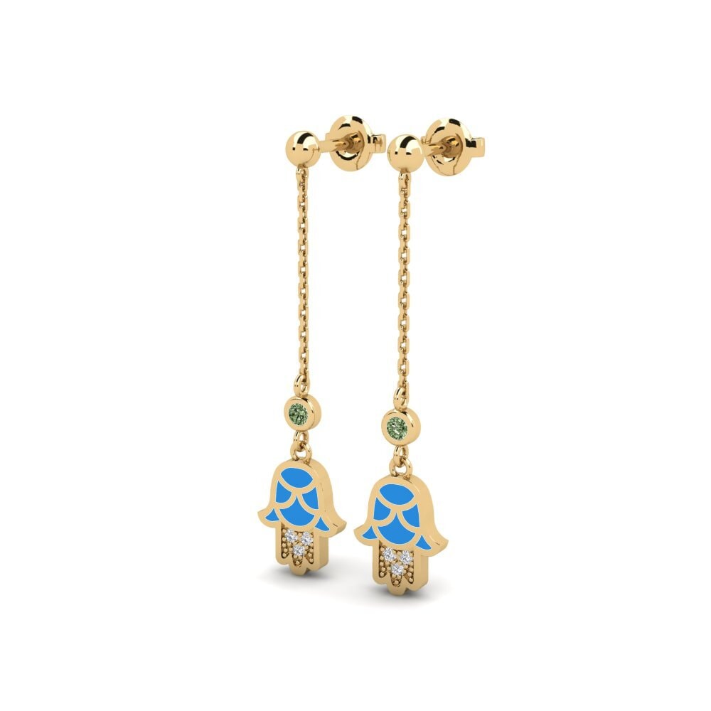 Green Diamond Women's Earring Snaga