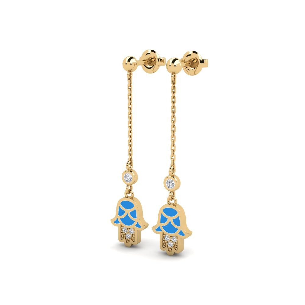 14ct Yellow Gold Women's Earring Snaga