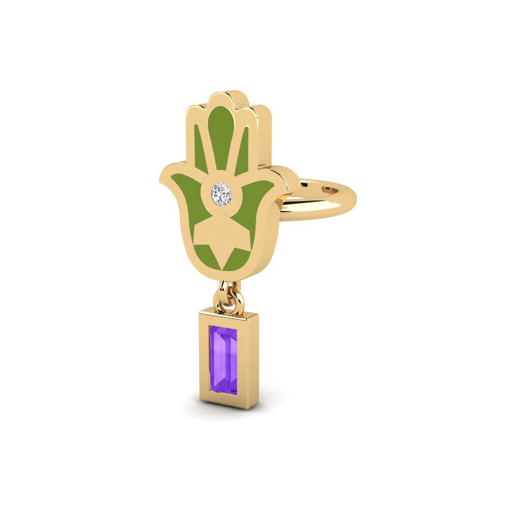 Amethyst Women's Earring Swerte