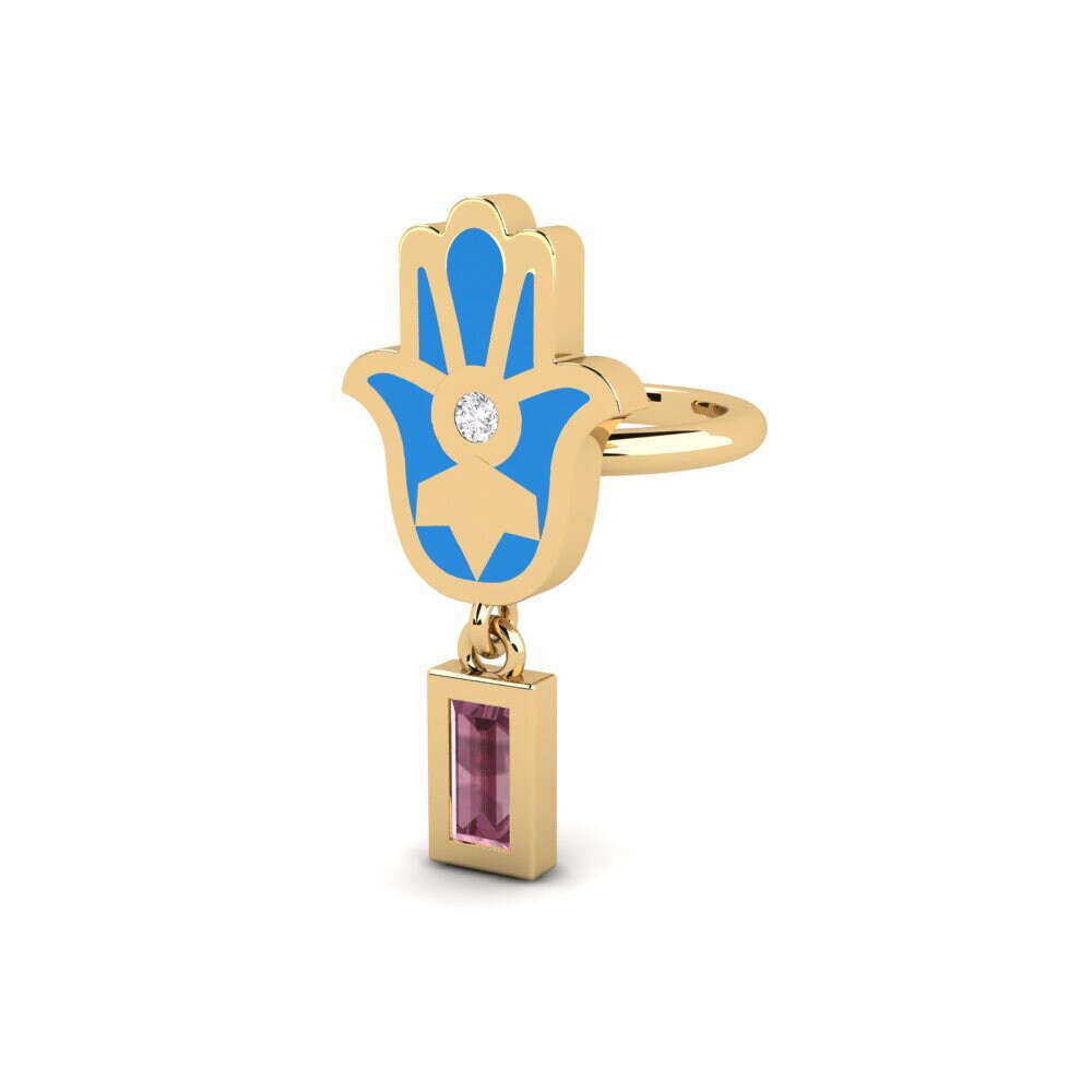 Rhodolite Garnet Women's Earring Swerte