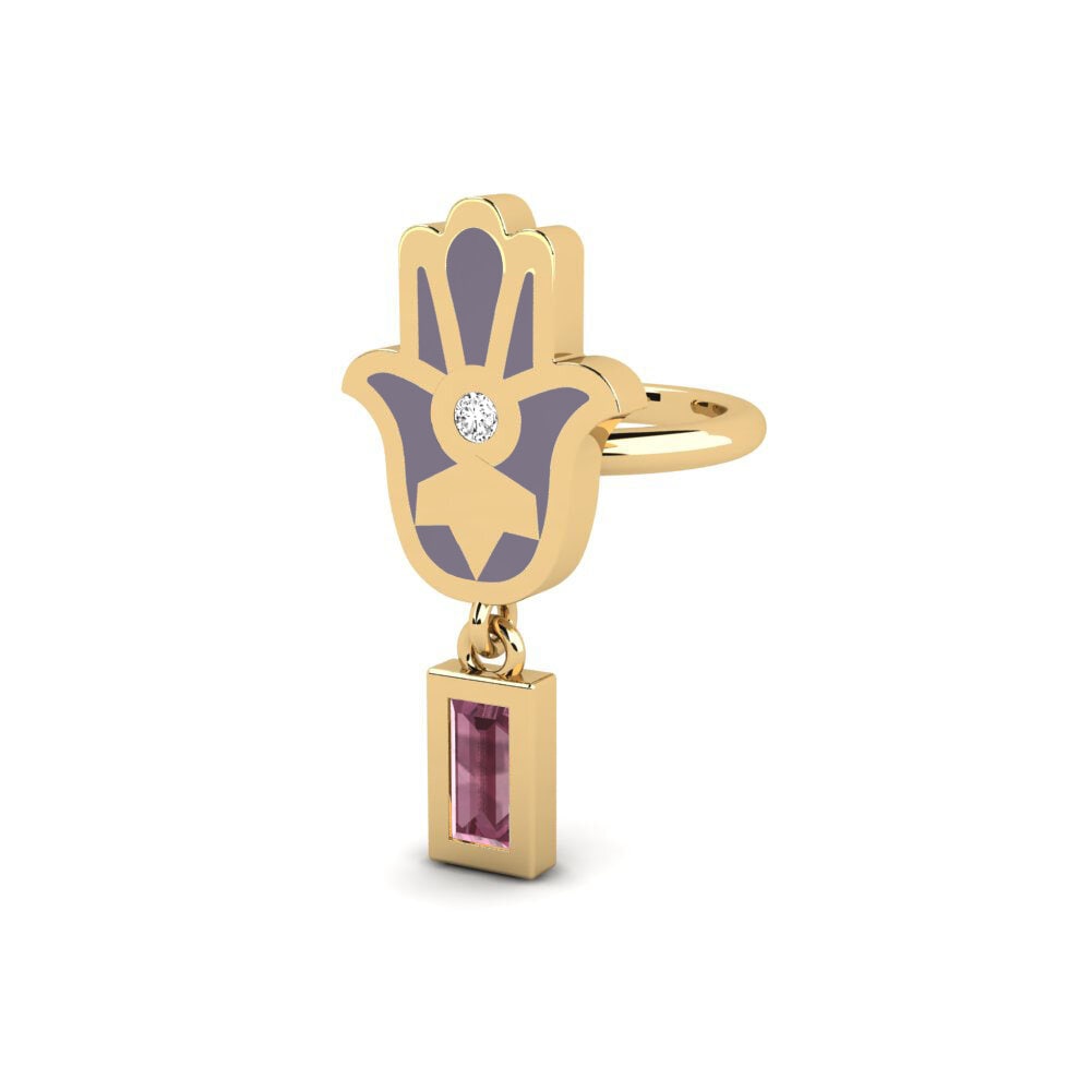 Rhodolite Garnet Women's Earring Swerte