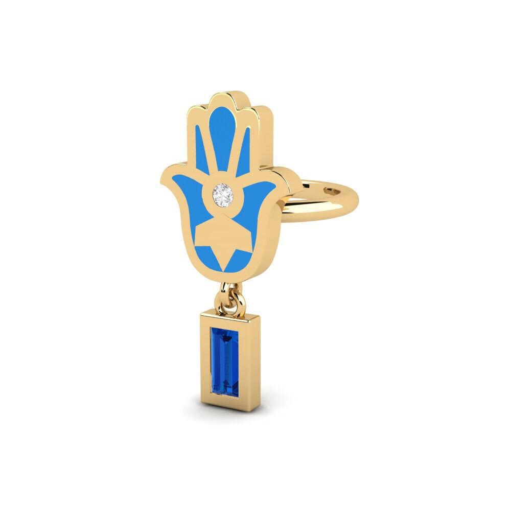 Donker Blauwe Zirkoon Dames Oorbellen Swerte