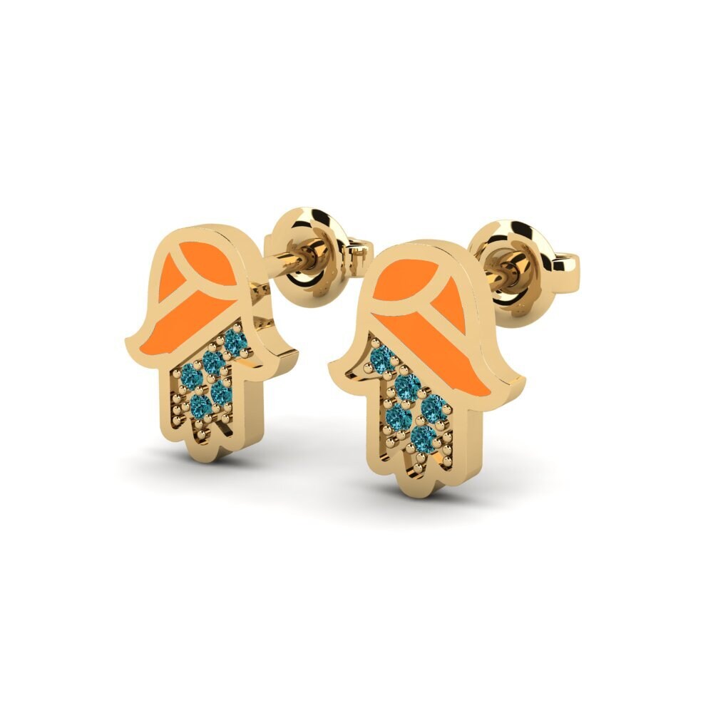 Blauer Diamant Damen ohrring Tehoa