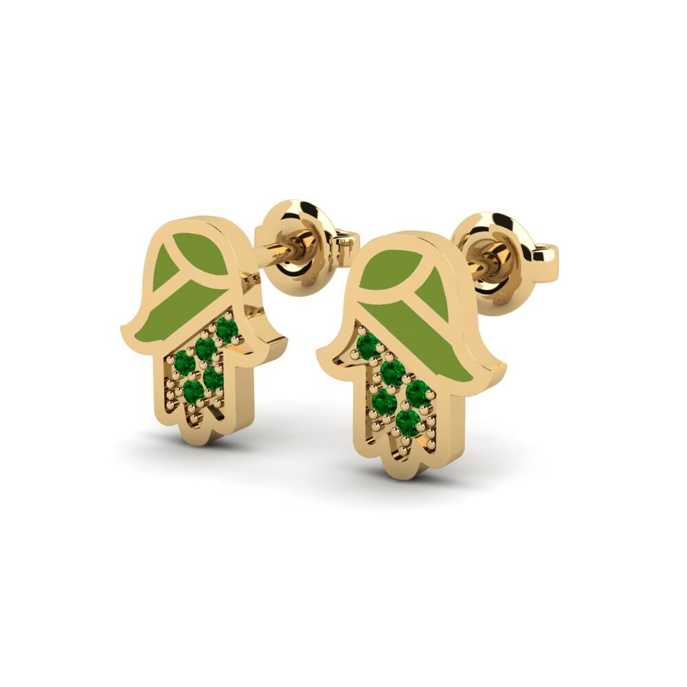 Green Zirconia Women's Earring Tehoa