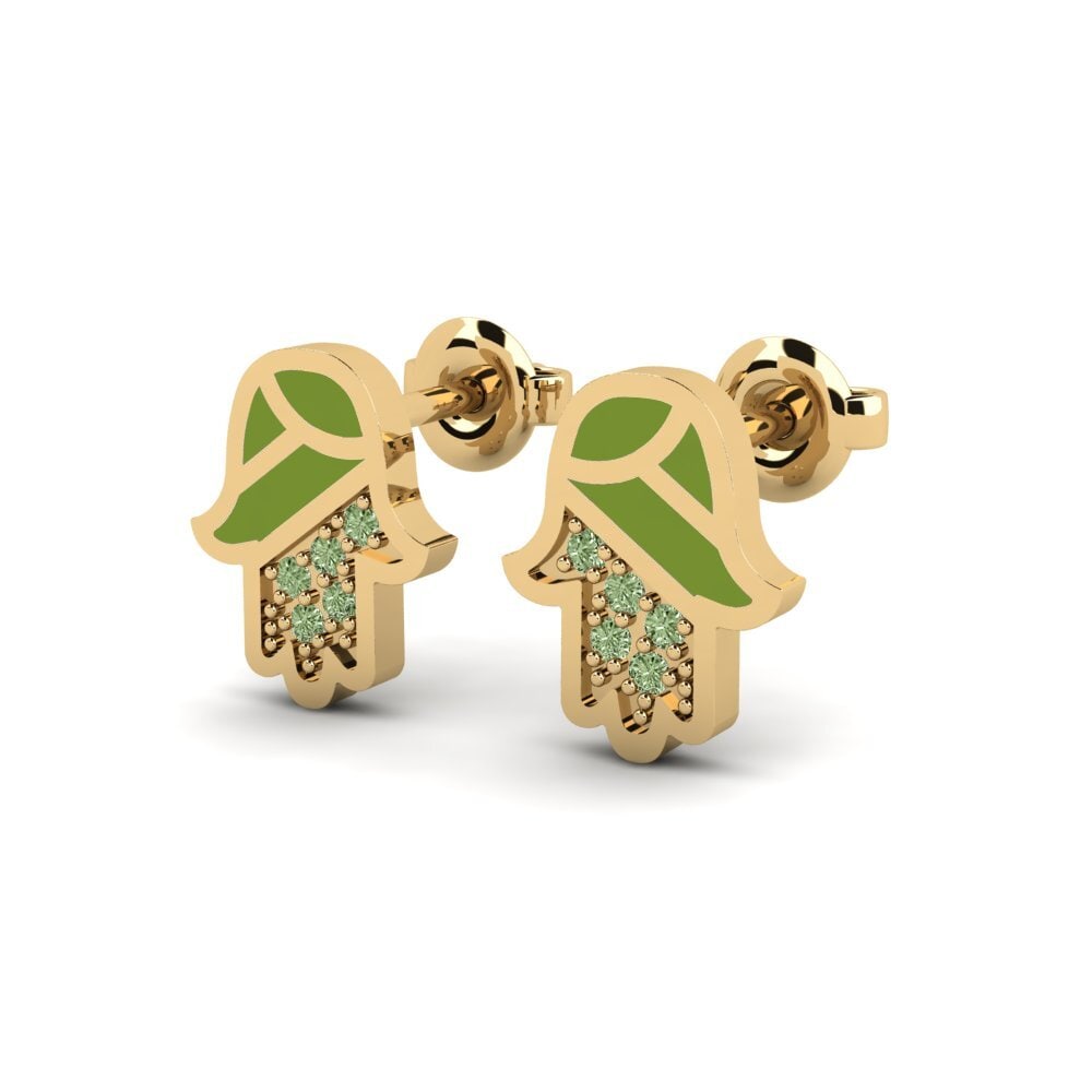 Diamante Verde Pendiente de mujer Tehoa