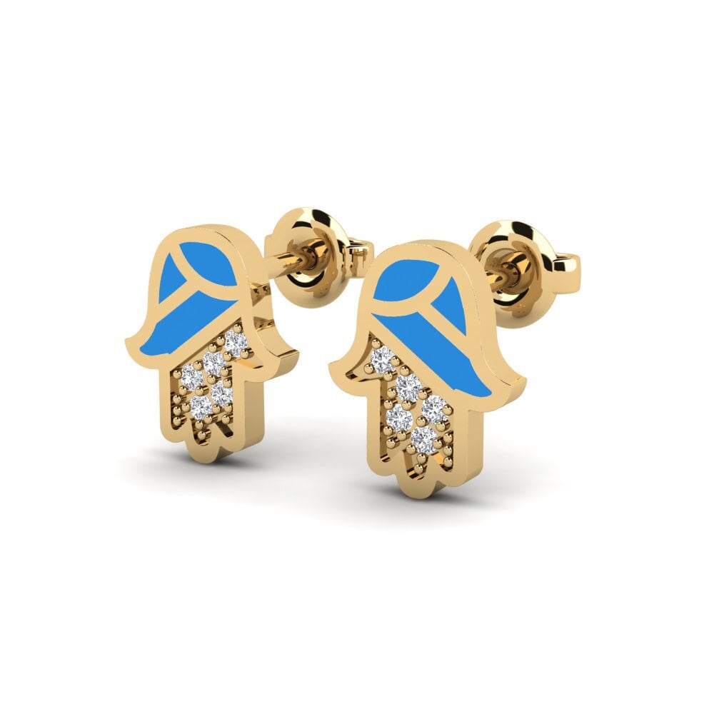 14ct Yellow Gold Women's Earring Tehoa