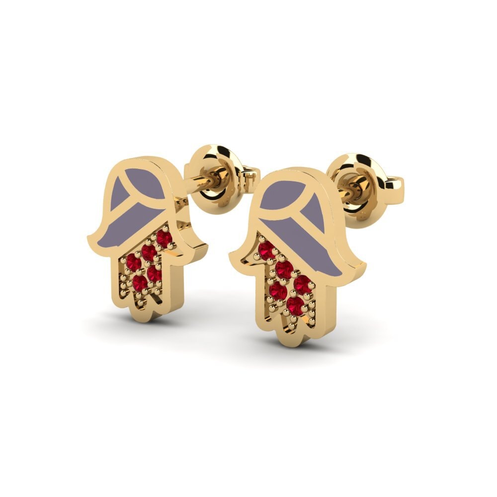Red Zirconia Women's Earring Tehoa