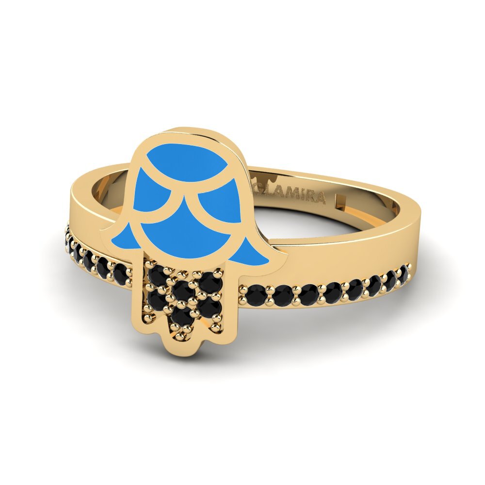 Schwarzer Onyx Ring Tekelakayi
