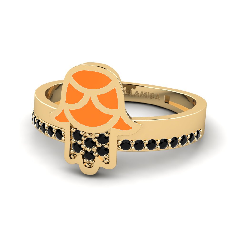 Zafiro negro Anillo Tekelakayi