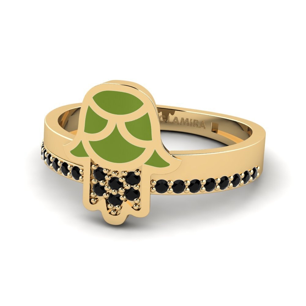Schwarzer Diamant Ring Tekelakayi