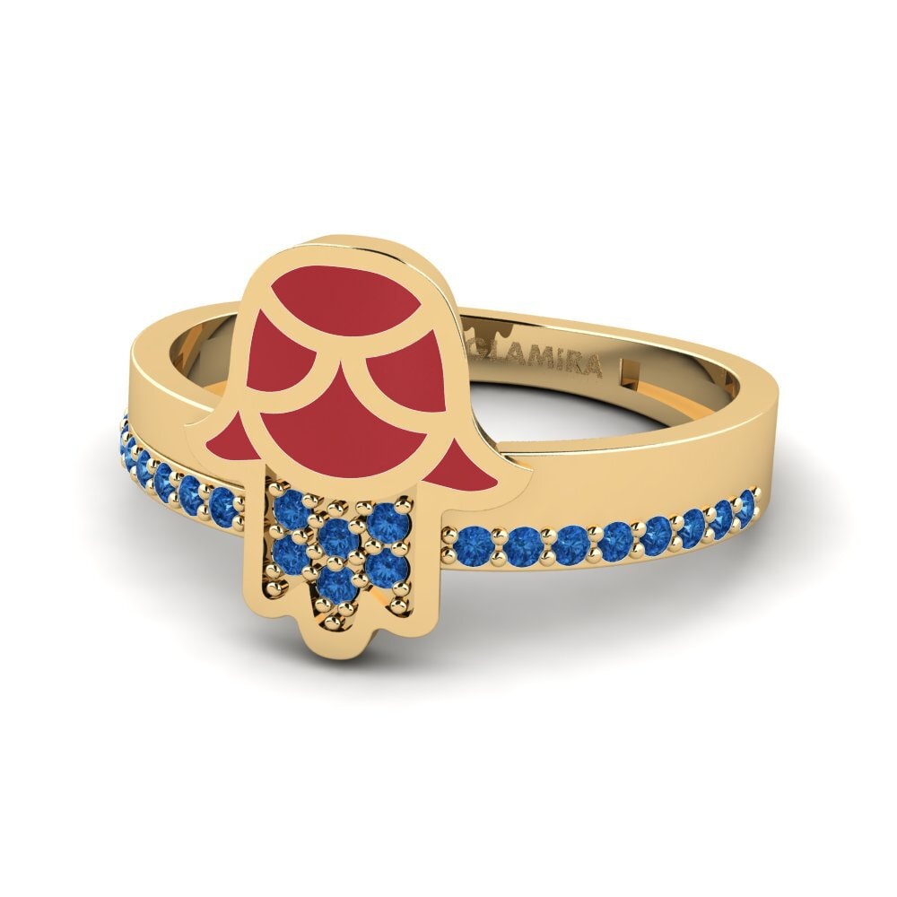 Dark Blue Zirconia Ring Tekelakayi