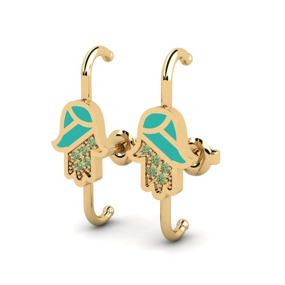 Diamante Verde Pendiente de mujer Turtas