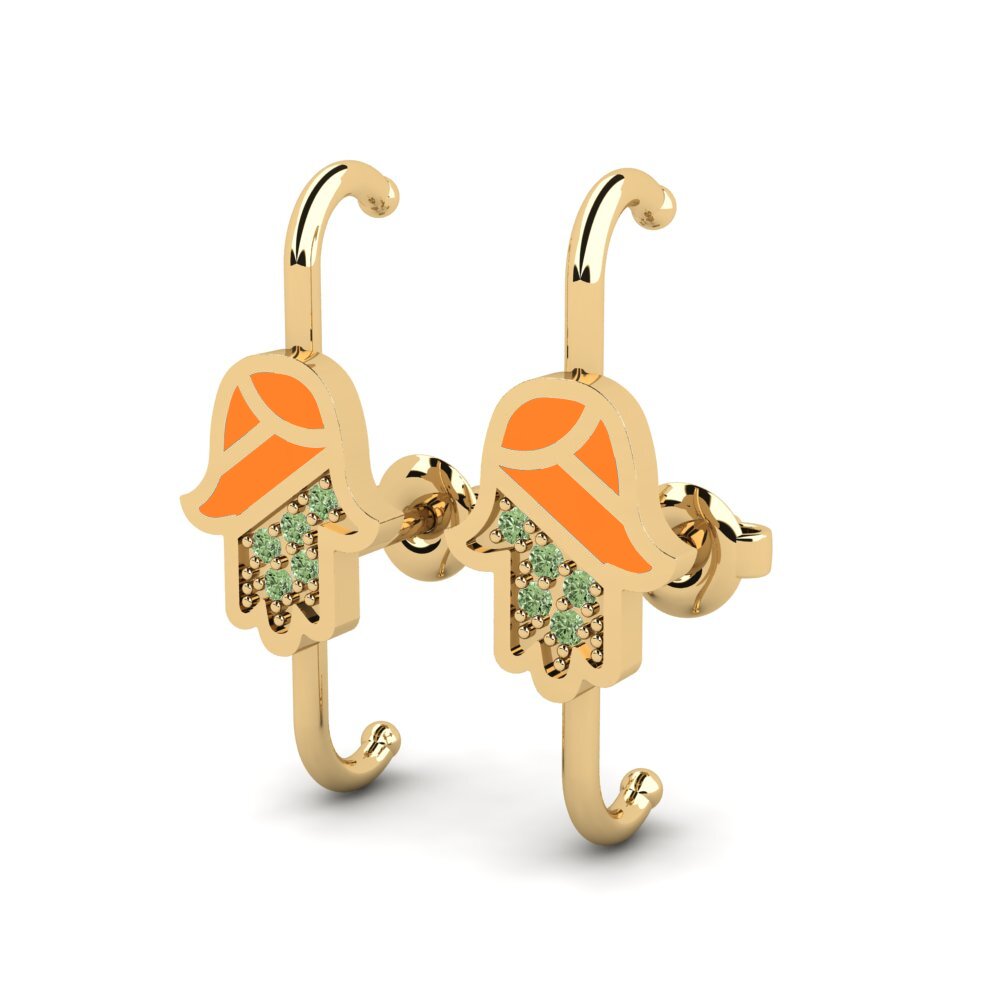 Diamante Verde Orecchino da donna Turtas